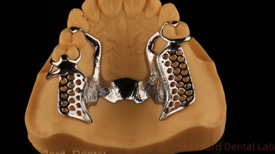 Logam Bagian Cobalt Chrome Gigi Gigi Ivoclar Scheftner Nyaman China Dental Lab